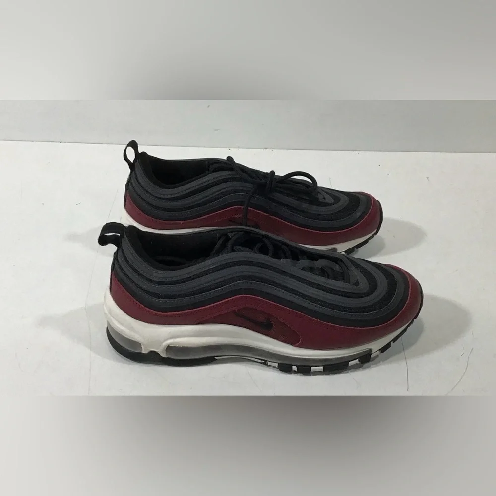 Nike Air Max 97 Black and Burgundy Sneakers